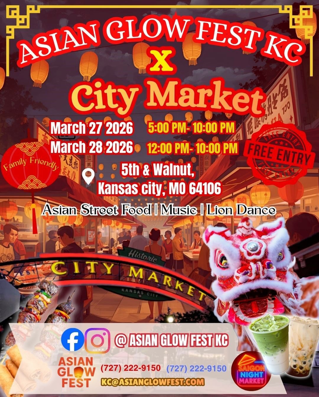 Asian Glow Fest KC x City Market