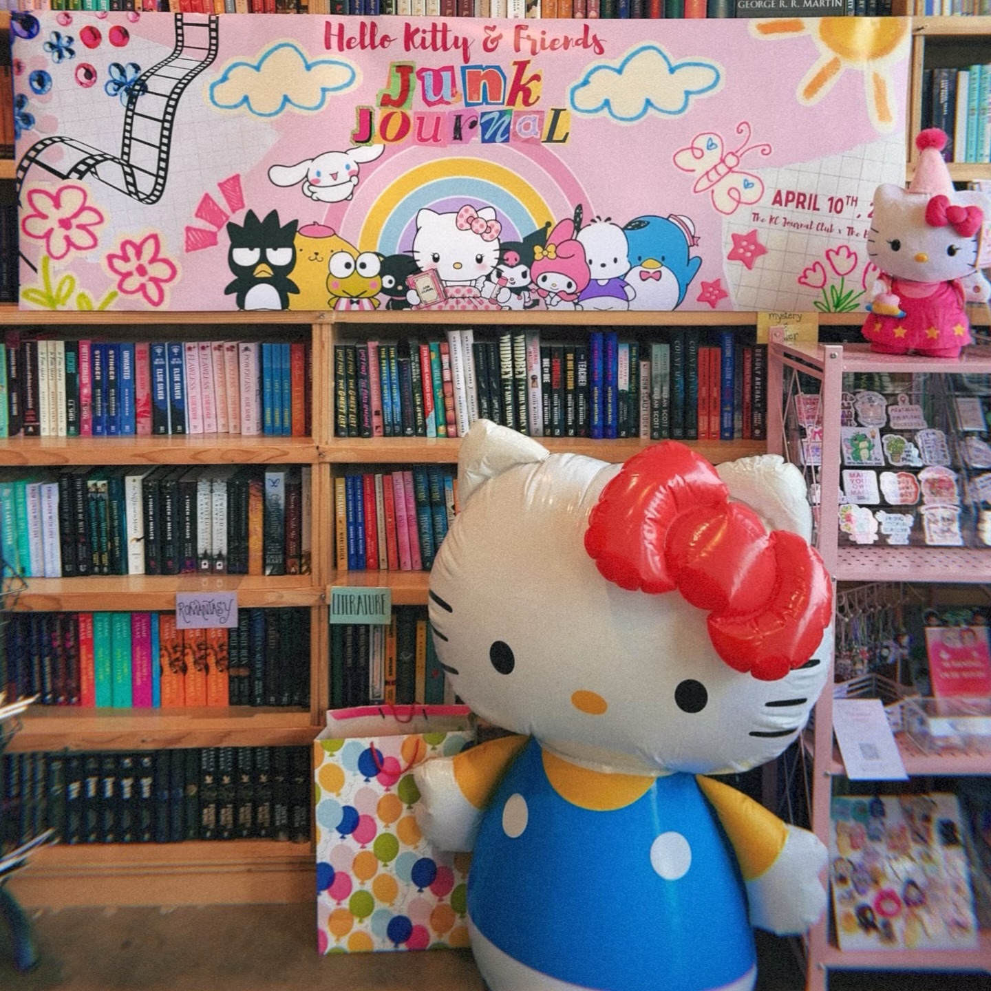 Hello Kitty & Friends really came through & SHOWED OUTTTT!! 💖
 We spent the night junk journaling at @thebookclubkc and it was so special seeing everyone create, connect, and share the love of Hello Kitty & Friends together!! We celebrated a special birthday: @brinas_junkjournal too! 🎀✨
 Thank you everyone who shared stickers, trinkets, and the good vibes with each other. This is what KC Journal Club is all about! 💌

Special thank you to our sponsors & vendors: 
@trulymadlydepot , @dragonwagonkc, and @timelessmain. 

The special hello kitty kits were hand crafted by @bits_and_besties and @timelessmain. @Trulymadlydepot included the (2) Hello Kitty Pipsticks sticker sheets in each kit and the amazing grand prize! Also, to @justcubby16 for providing the 🎶 sounds 🎧🎵 and DJing the event. 

Until next time! 
Xoxo, the KC journal club